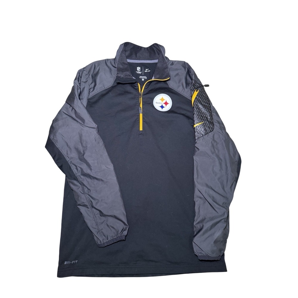 Pittsburgh Steelers 1/4 Zip Pullover Small Nike Dri Fit NFL Men's
